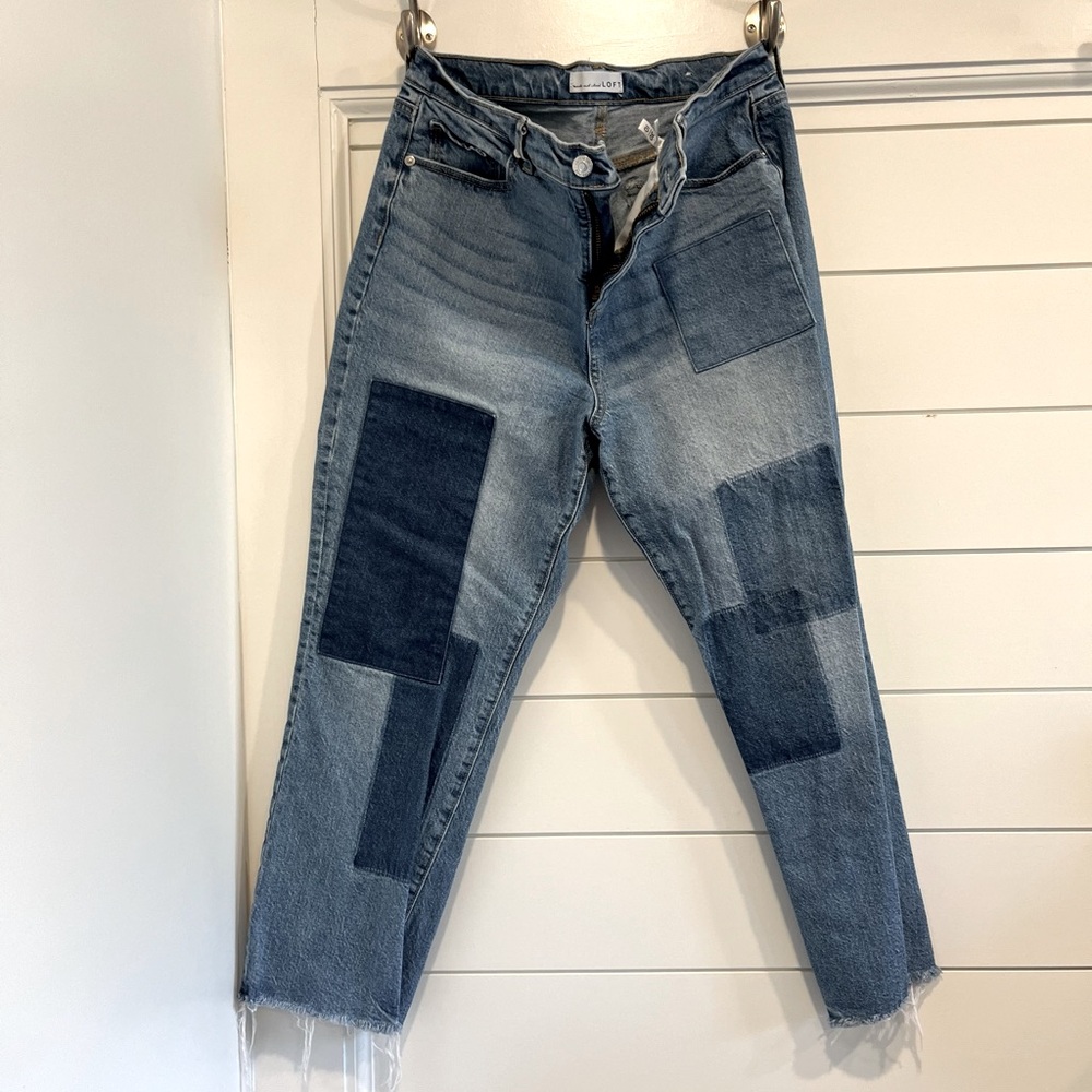 Loft Patchwork Jeans - image 1